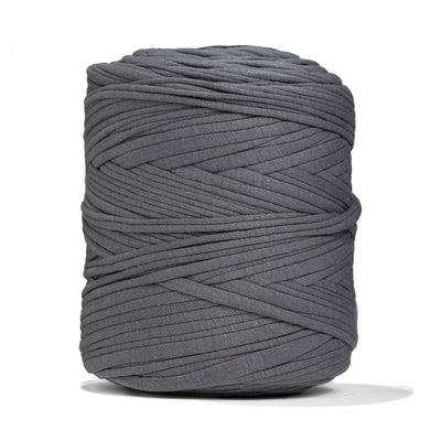 Recycled T-Shirt Fabric Yarn - Steel Gray Color