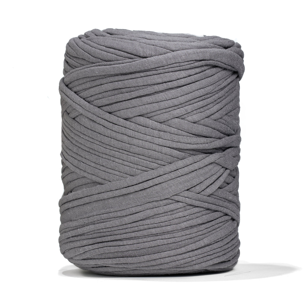 OMoiut T-Shirt Yarn - 800g/228yds Chunky Thick Polyester Yarn For Crocheting Baskets, Bags, Rugs & DIY Crafts (Carbon Gray)