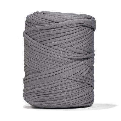 Recycled T-Shirt Fabric Yarn - Stone Gray Color