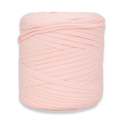 Recycled T-Shirt Fabric Yarn - Salmon Pink Color