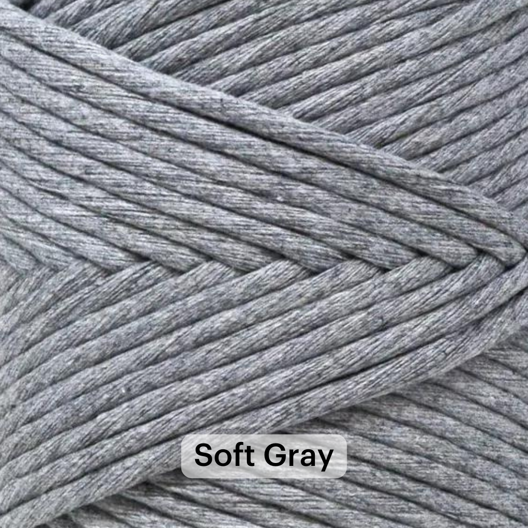 SOFT COTTON CORD ZERO WASTE 4 MM - 1 SINGLE STRAND - SAMPLES