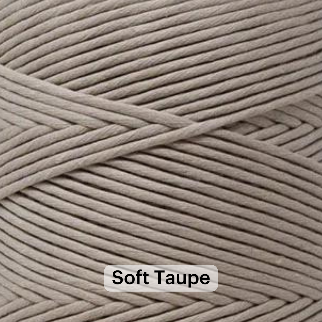 SOFT COTTON CORD ZERO WASTE 4 MM - 1 SINGLE STRAND - SAMPLES