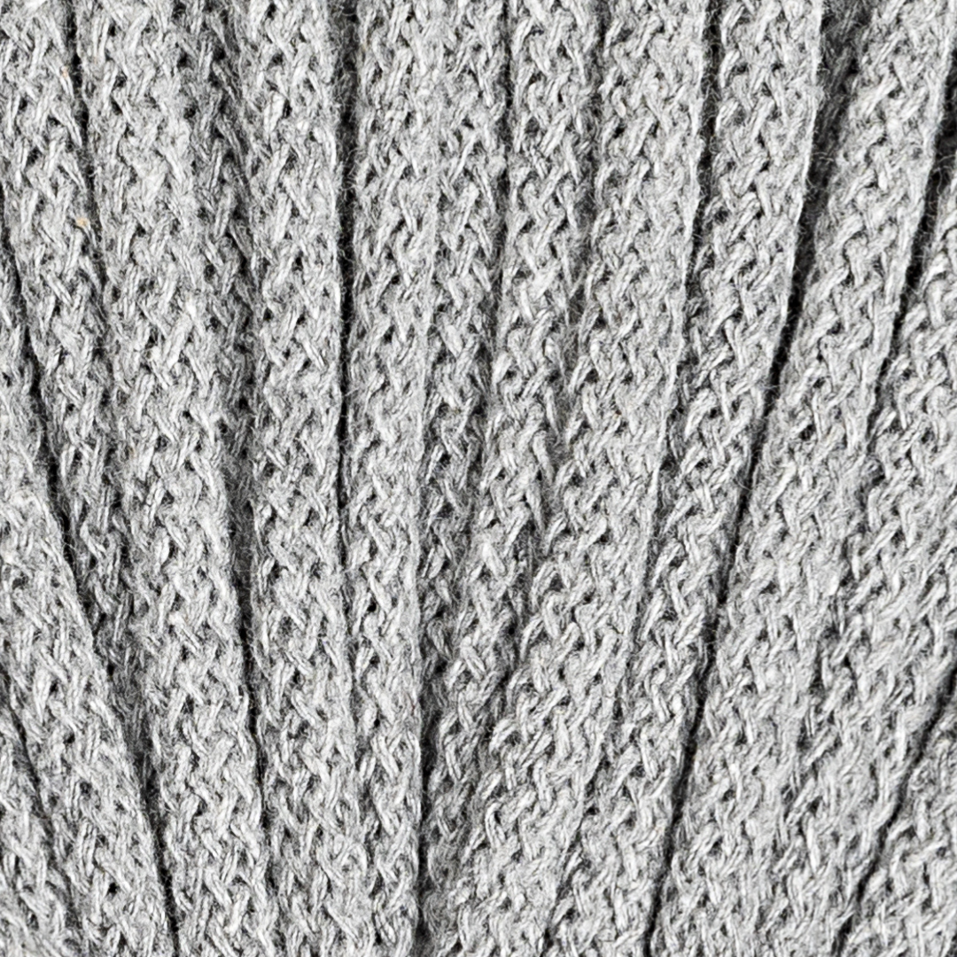 5mm Braided Cord – Soft Gray Color