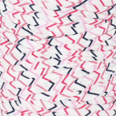 Printed Recycled T-Shirt Fabric Yarn - Sweet Pop