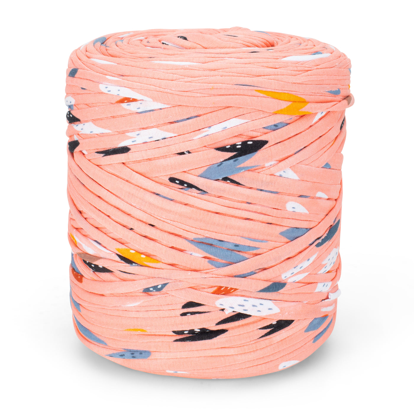 Printed Recycled T-Shirt Fabric Yarn - Sweet Heart