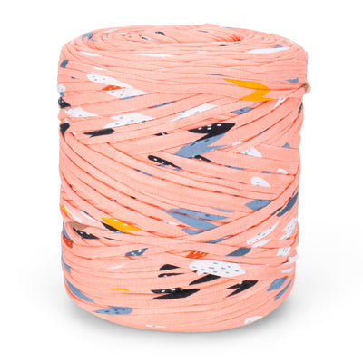 Printed Recycled T-Shirt Fabric Yarn - Sweet Heart