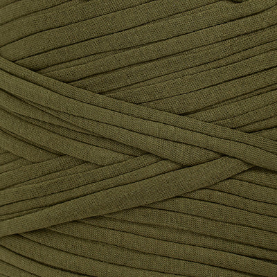 Recycled T-Shirt Fabric Yarn - Tarragon Color