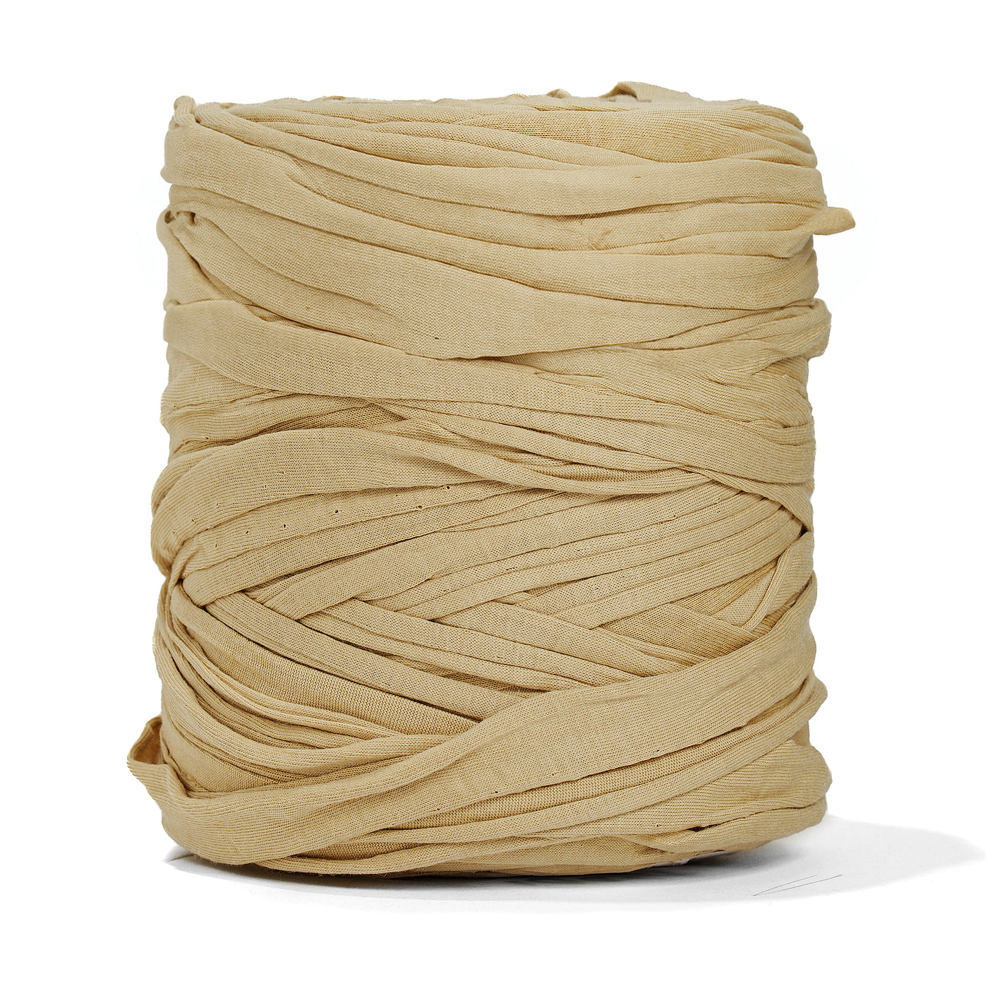 Recycled T-Shirt Fabric Yarn - Toast Color