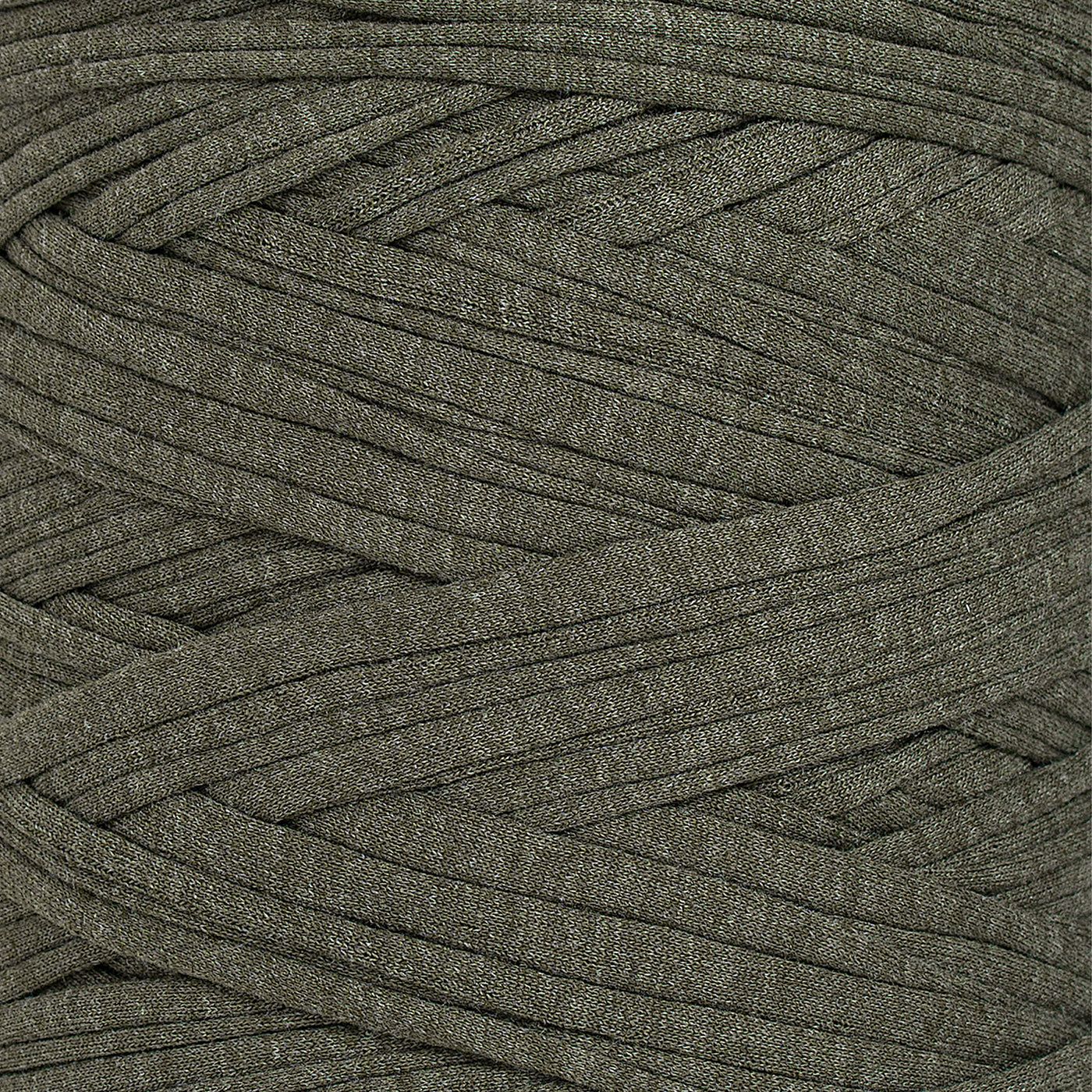 Recycled T-Shirt Fabric Yarn - Tuscany Green Color