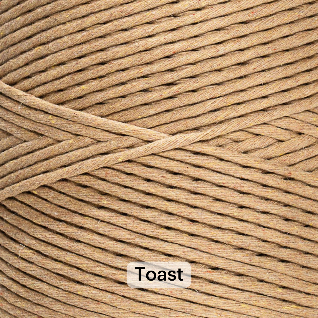 SOFT COTTON CORD ZERO WASTE 4 MM - 1 SINGLE STRAND - SAMPLES