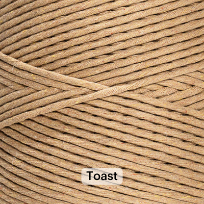 SOFT COTTON CORD ZERO WASTE 4 MM - 1 SINGLE STRAND - SAMPLES