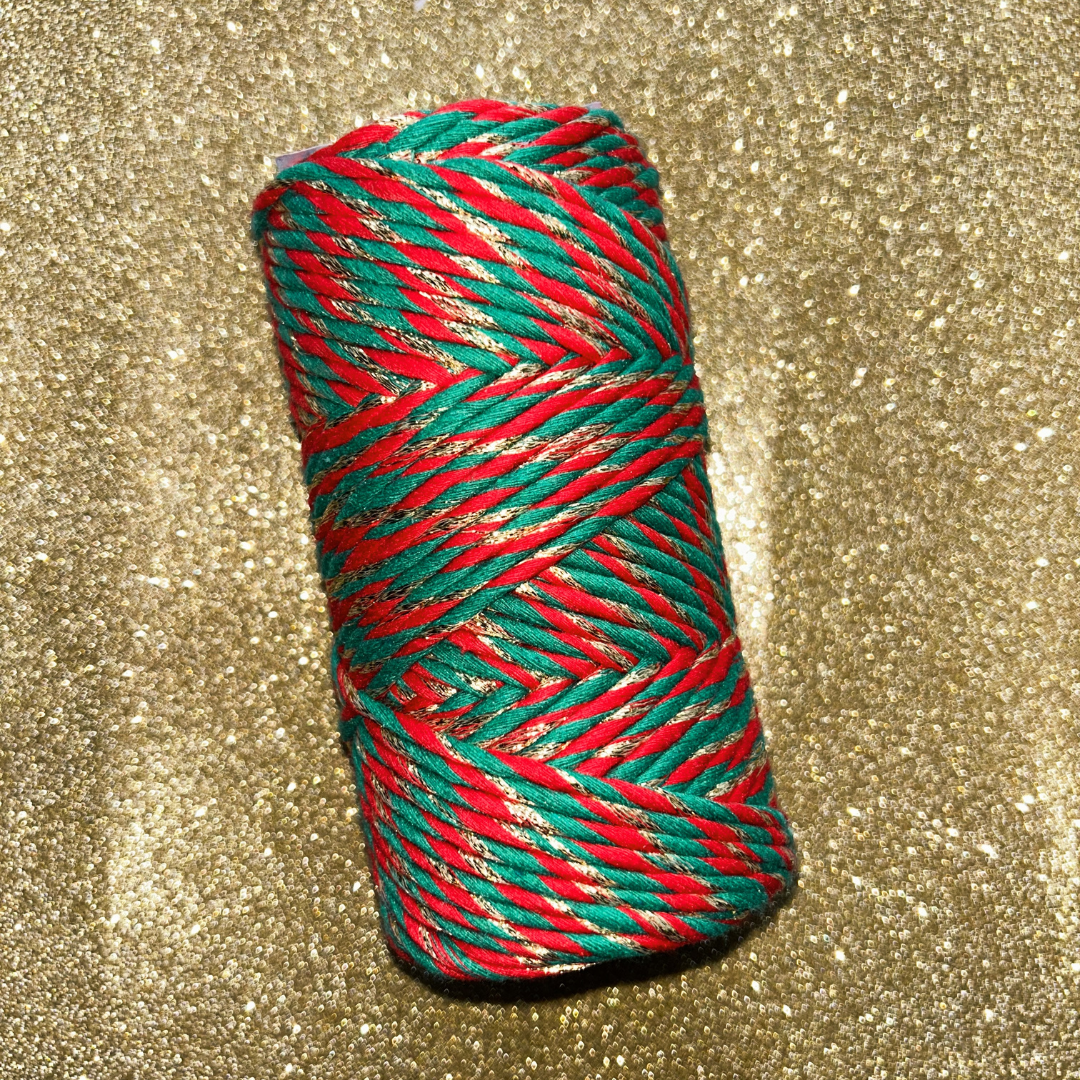 Thelly Rope Holly Jolly Rope 3mm 3ply - Tri Color – Ganxxet
