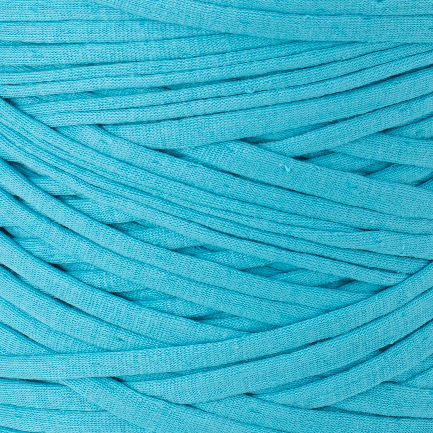 Recycled T-Shirt Fabric Yarn - Turquoise Color