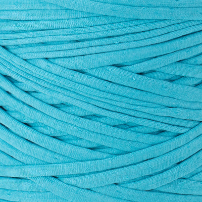 Recycled T-Shirt Fabric Yarn - Turquoise Color