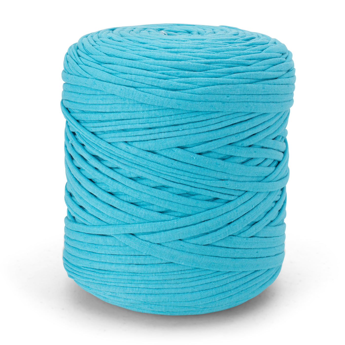 Recycled T-Shirt Fabric Yarn - Turquoise Color
