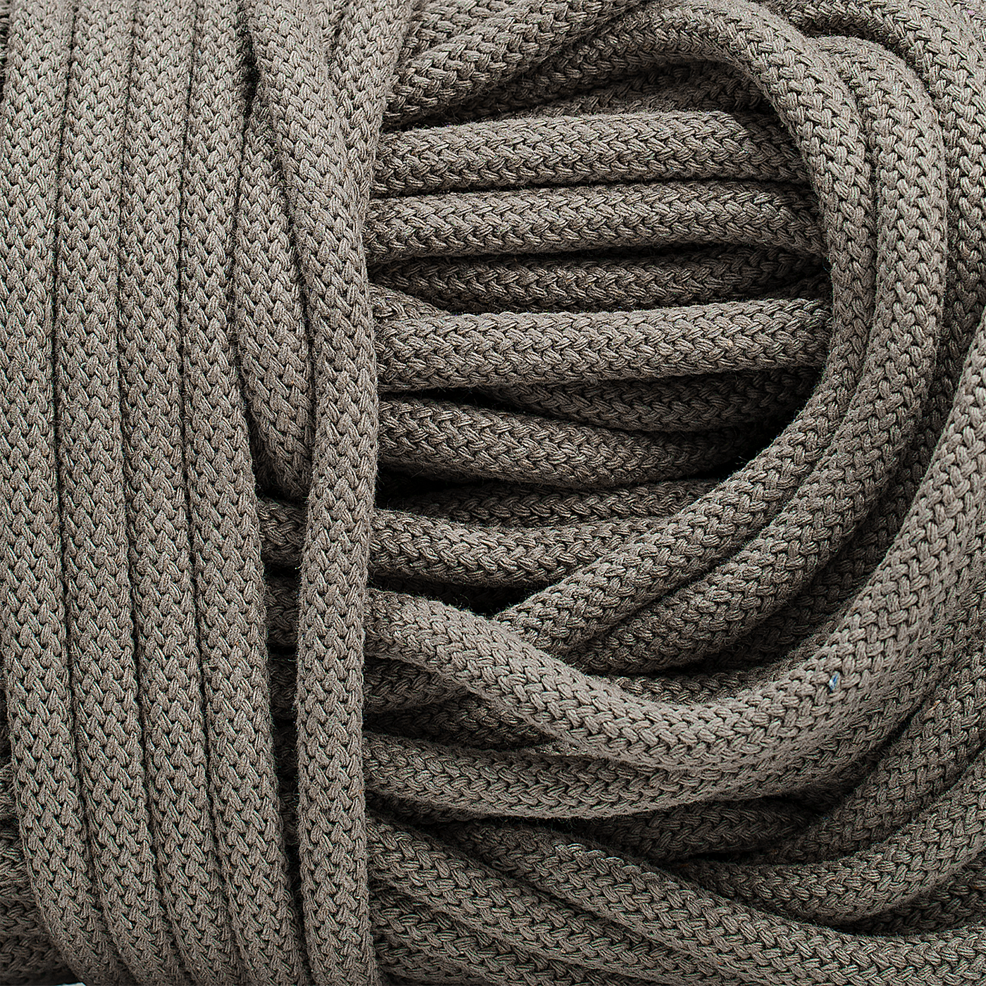 Braided Recycled Cotton Cord 9mm - Chestnut