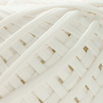 Fabric Yarn Leather T-Shirt Yarn White Color