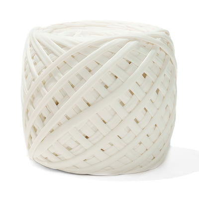 Fabric Yarn Leather T-Shirt Yarn White Color