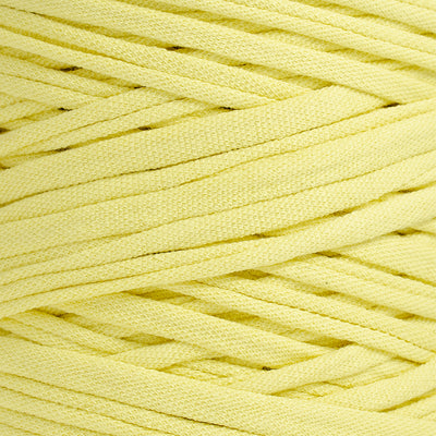 Recycled T-Shirt Fabric Yarn - Yellow Color