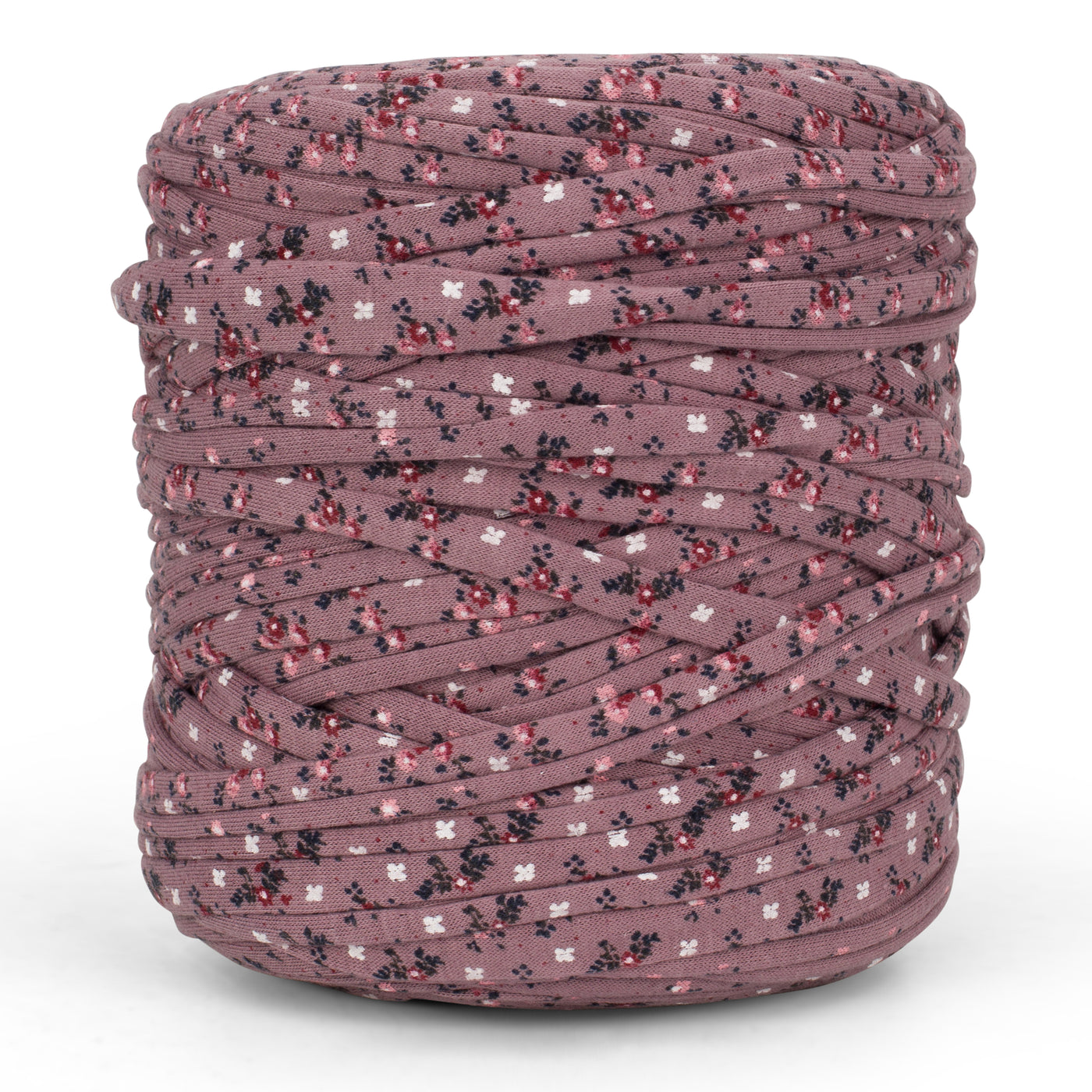 Printed Recycled T-Shirt Fabric Yarn - Blossom Dust
