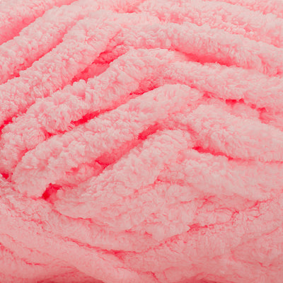 20mm Chunky Chenille Yarn - Baby Pink Color