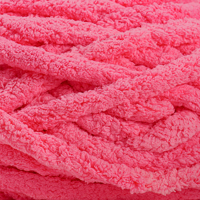 20mm Chunky Chenille Yarn - Salmon Color