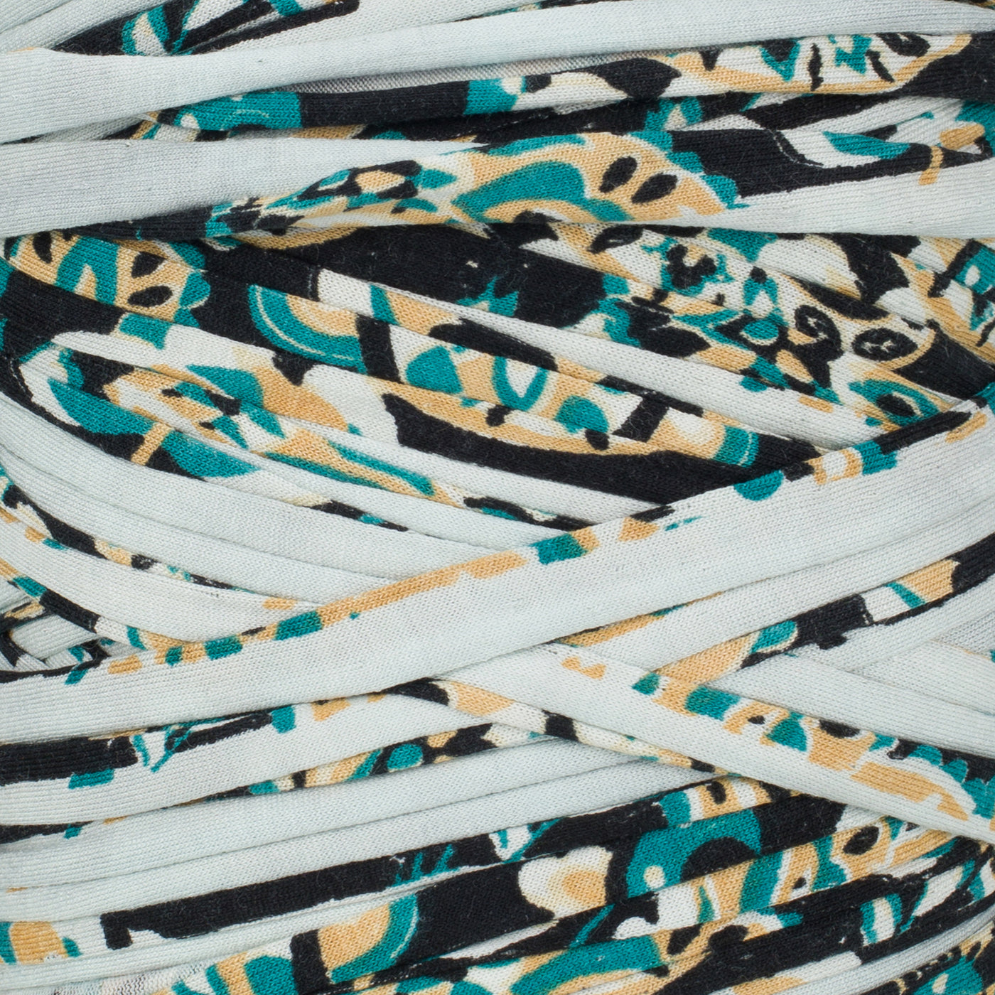 Printed Recycled T-Shirt Fabric Yarn - Contemporary