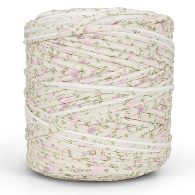 Printed Recycled T-Shirt Fabric Yarn - Floral