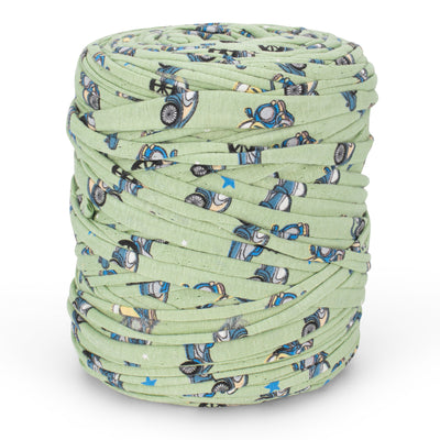 Printed Recycled T-Shirt Fabric Yarn - Go Green