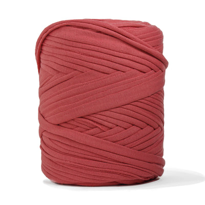 Recycled T-Shirt Fabric Yarn - Hibiscus Color