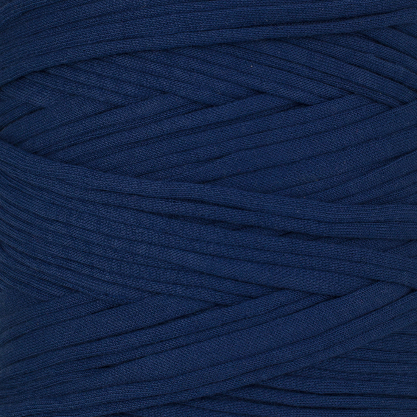 Recycled T-Shirt Fabric Yarn - Midnight Blue Color