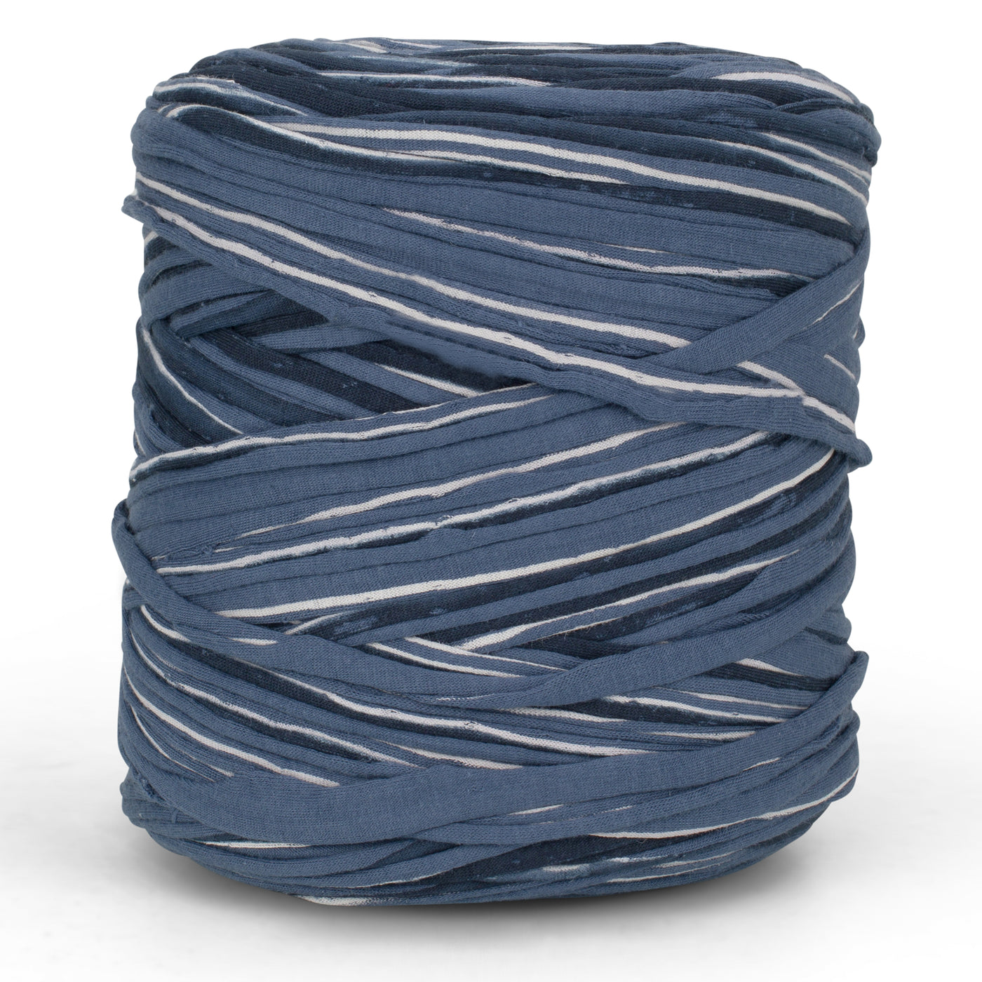 Printed Recycled T-Shirt Fabric Yarn - Navy Show