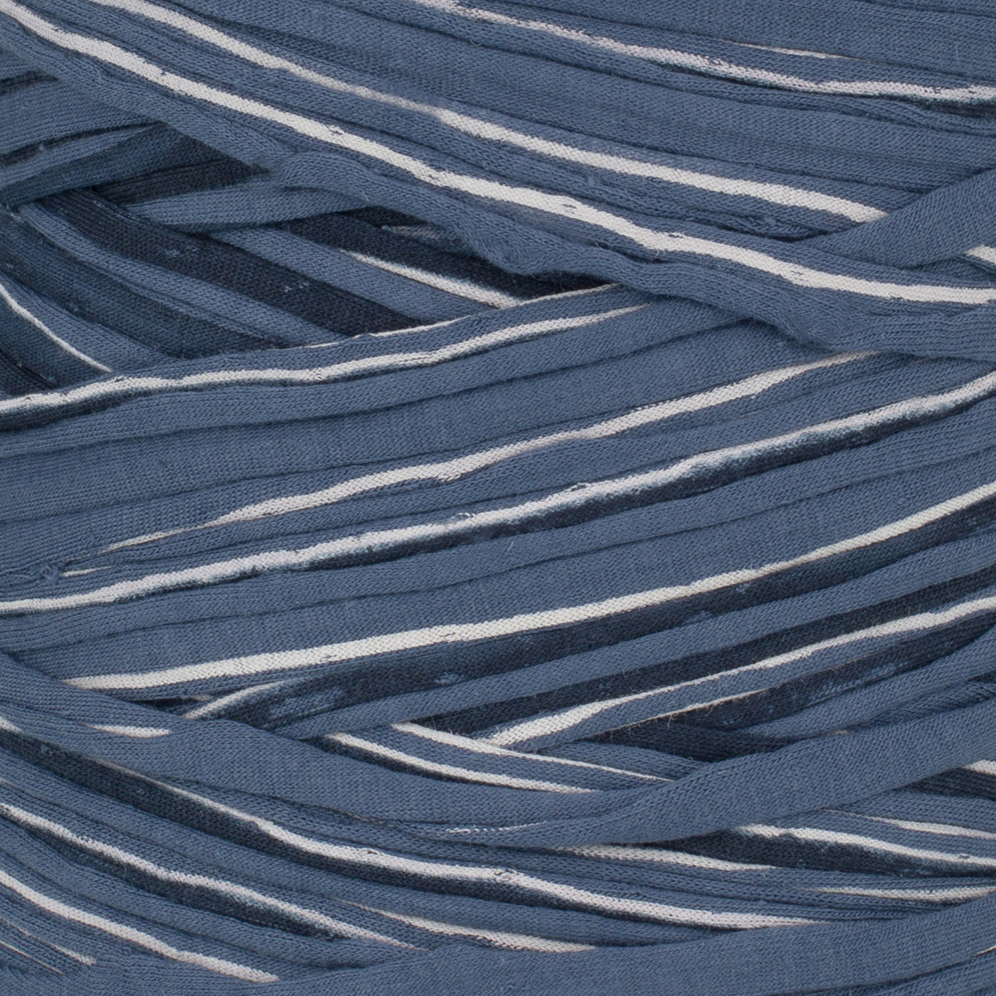 Printed Recycled T-Shirt Fabric Yarn - Navy Show