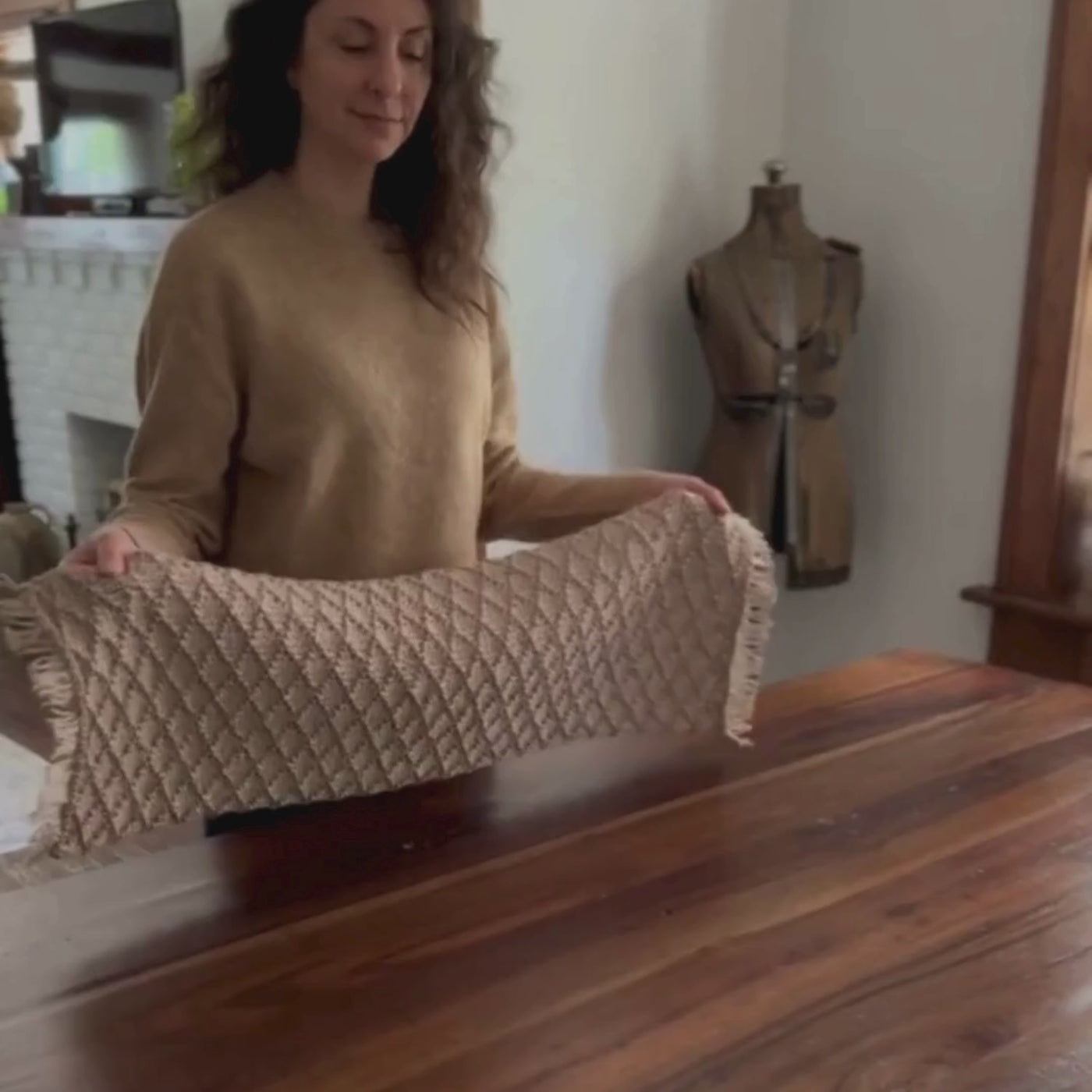Knit Table Runner DIY Kit by Ganxxet x Little Birdie Design Studio