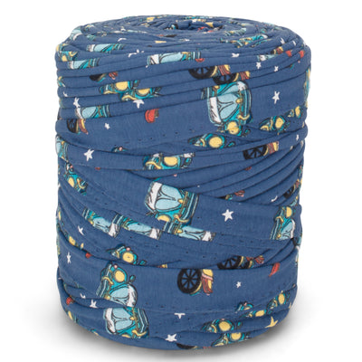 Printed Recycled T-Shirt Fabric Yarn - Ride And Vibe