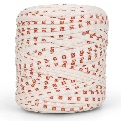 Printed Recycled T-Shirt Fabric Yarn - Rustic Mosaic