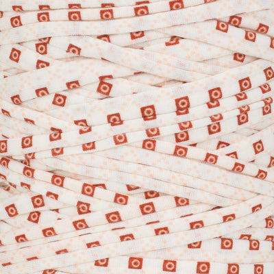 Printed Recycled T-Shirt Fabric Yarn - Rustic Mosaic