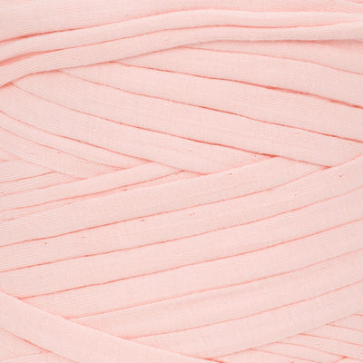 Recycled T-Shirt Fabric Yarn - Salmon Pink Color