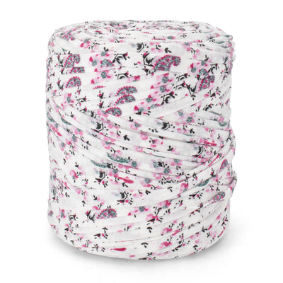 Printed Recycled T-Shirt Fabric Yarn - Spring Kiss
