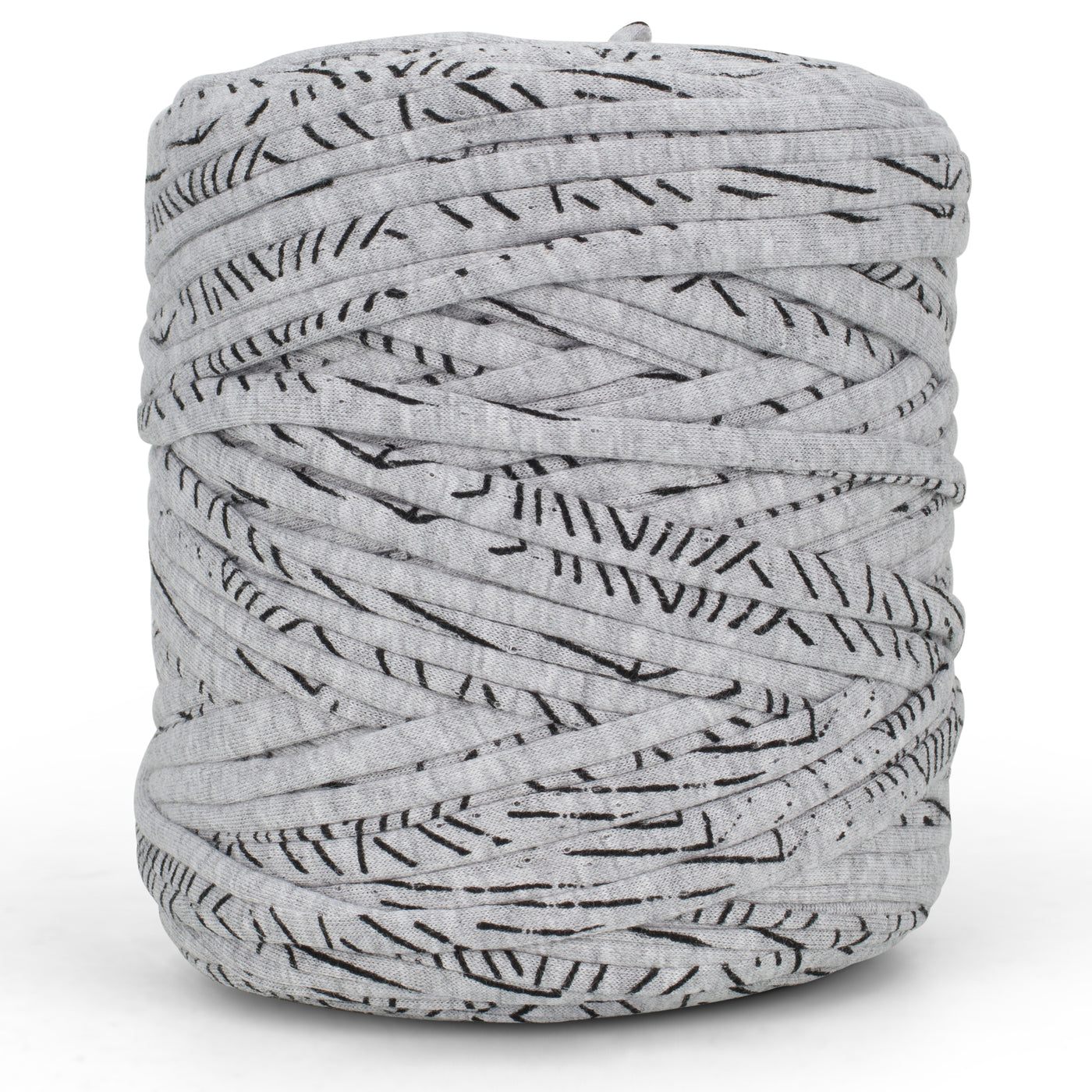 Printed Recycled T-Shirt Fabric Yarn - Stone Wash