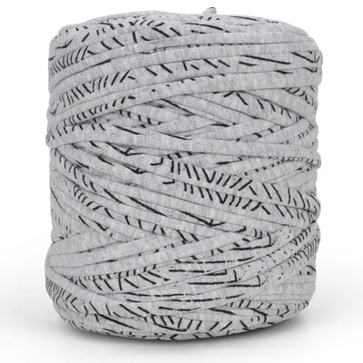 Printed Recycled T-Shirt Fabric Yarn - Stone Wash