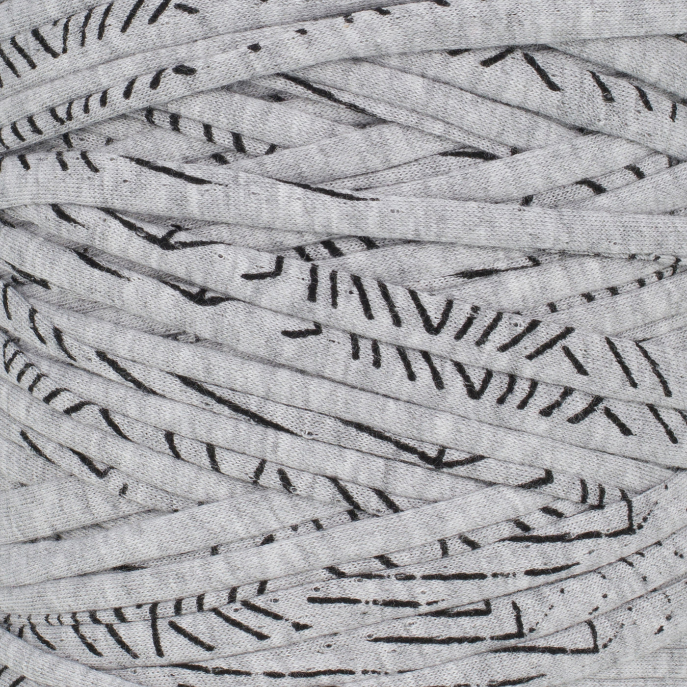 Printed Recycled T-Shirt Fabric Yarn - Stone Wash