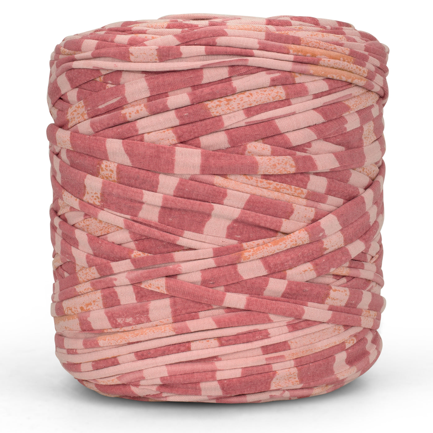 Printed Recycled T-Shirt Fabric Yarn - Strawberry Bliss
