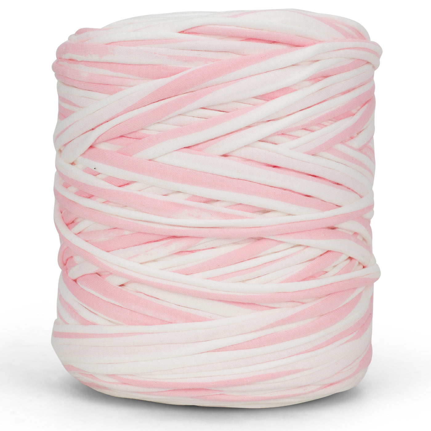 Printed Recycled T-Shirt Fabric Yarn - Sugar Blush