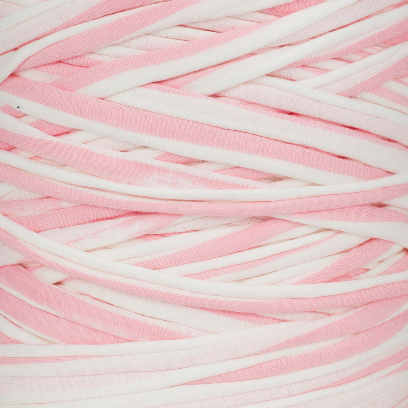 Printed Recycled T-Shirt Fabric Yarn - Sugar Blush