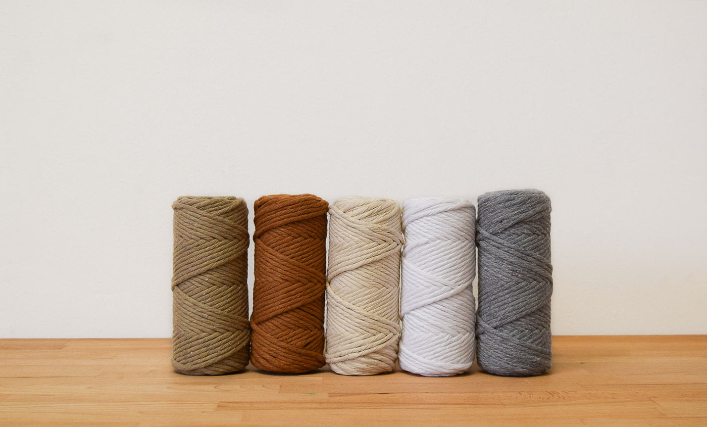 BASIC COTTON CORD ZERO WASTE 3 MM - 1 SINGLE STRAND -  CAMEL COLOR