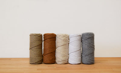 BASIC COTTON CORD ZERO WASTE 3 MM - 1 SINGLE STRAND - TAUPE COLOR