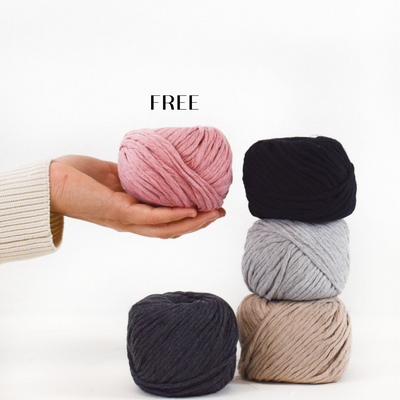 BUNDLE UP - GET 1 FREE // BUNDLE 5 BALLS of COTTON ZERO WASTE 3 MM # 1