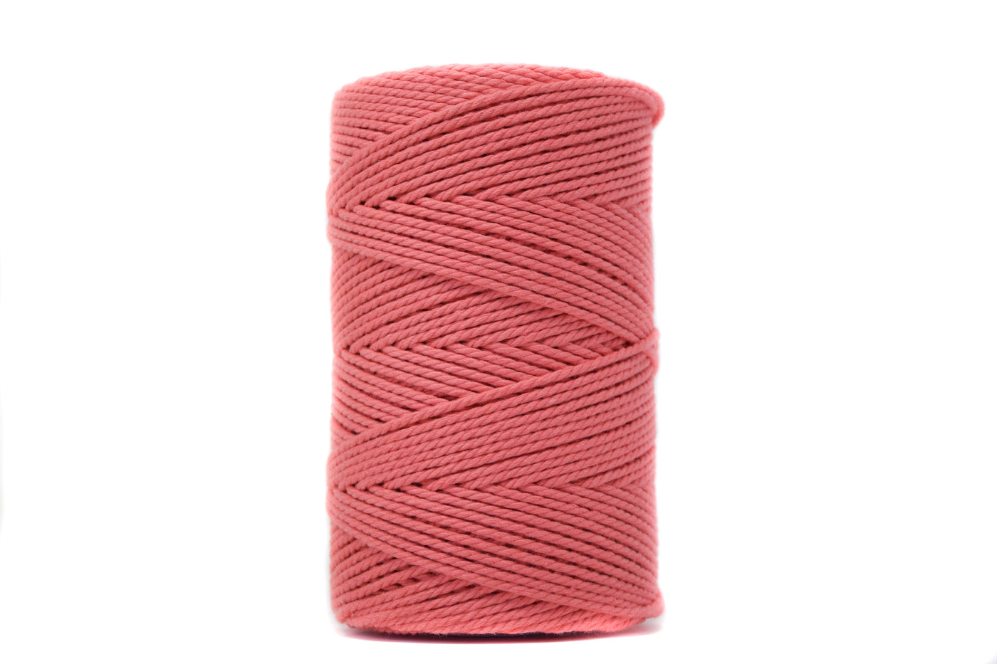 COTTON ROPE ZERO WASTE 2 MM - 3 PLY - SALMON COLOR