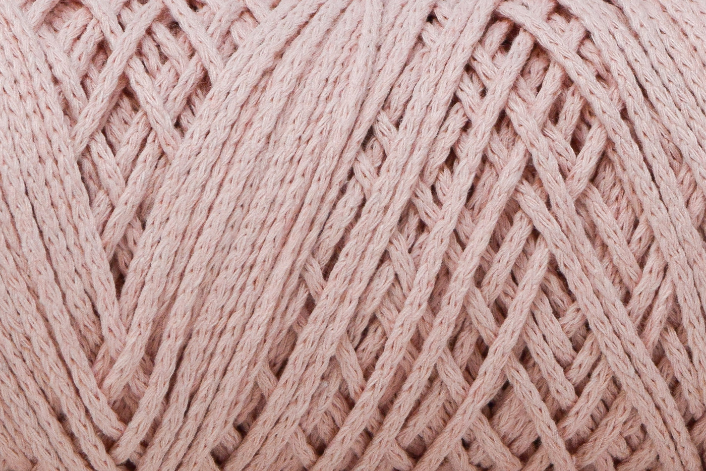 BRAIDED CORD 2 MM ZERO WASTE -  PALE PINK COLOR